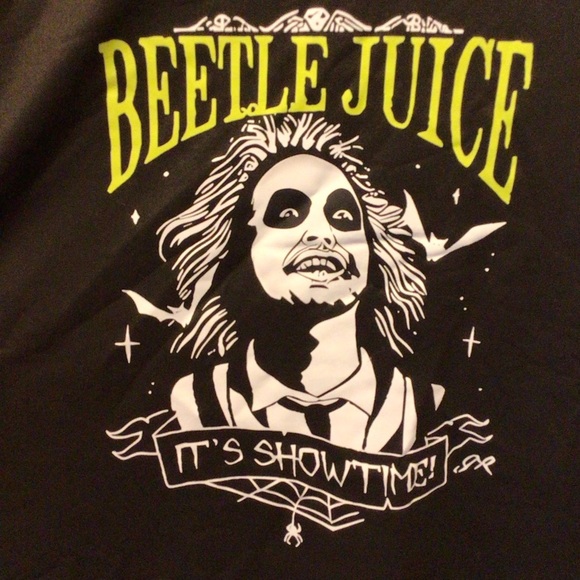 Womens Fashion Black Short Sleeve Horror Comedy Beetlejuice Movie T-Shirt - Picture 5 of 10